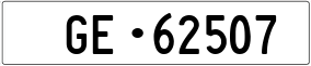 Trailer License Plate